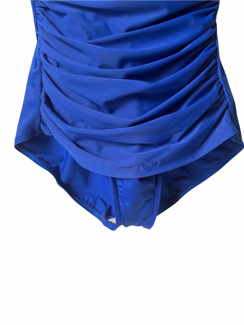 Miracle Suite Rialto Ruched Blue One-Piece Swimsuit Size 12 - Picture 4 of 9